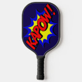 Stripboek Kapow! uitroep Pickleball Paddle (Achterkant)
