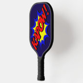 Stripboek Kapow! uitroep Pickleball Paddle (Links)