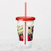 Stripboek Kerstman/Kerstmis Acryl Drinkbeker (Rechts)