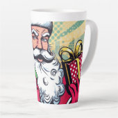 Stripboek Kerstman/Kerstmis Latte Mok (Rechterhoek)