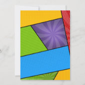 Stripboek Kind 1e Verjaardag Kaart (Achterkant)