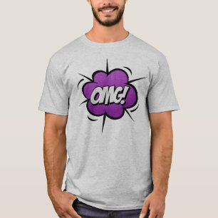 Stripboek Kunst OMG Uitroep T-shirt