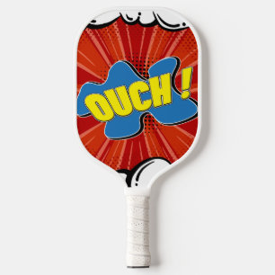 Stripboek Kunst Pop Ouch Funny Pickleball Paddle