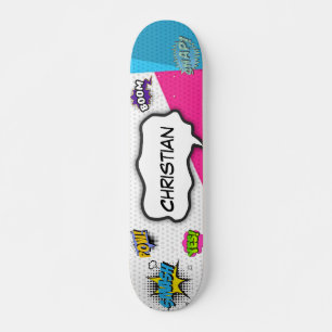 Stripboek Kunst Pop Plezier Skateboard