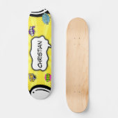 Stripboek Kunst Pop Plezier Skateboard (Voorkant)