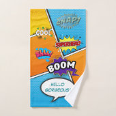 Stripboek Pop Art Custom Bad Handdoek (Handdoek)