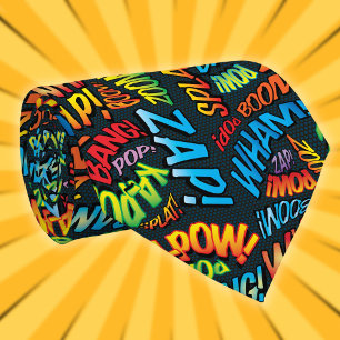 Stripboek Pop Art GELUIDEN Superheld Das