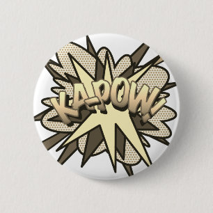 Stripboek Pop Art KA-POW! Ronde Button 5,7 Cm