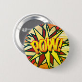 Stripboek Pop Art POW! Retro Ronde Button 5,7 Cm (Voorkant /achterkant)