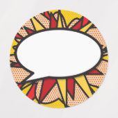 Stripboek Pop Art Praatwolk Labels (Design 2)