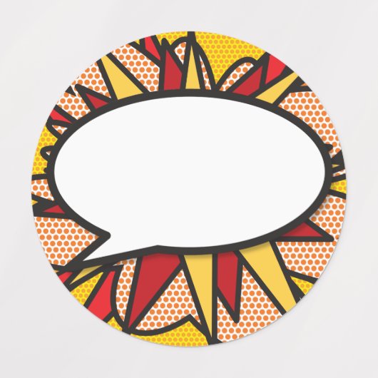 Stripboek Pop Art Praatwolk Labels (Design 1)