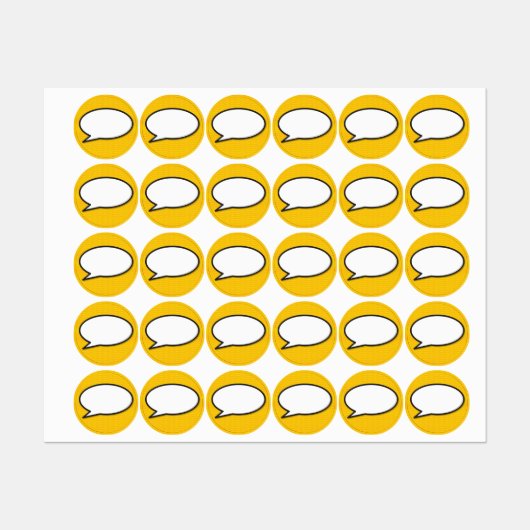 Stripboek Pop Art Praatwolk Labels (Vel)