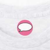 Stripboek Pop Art Praatwolk roze Labels (Aangebracht)