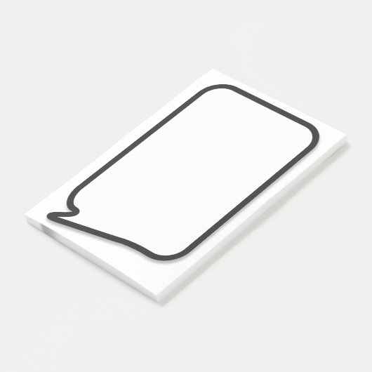 Stripboek Pop Art-spreekwolk Post-it® Notes (Schuin)