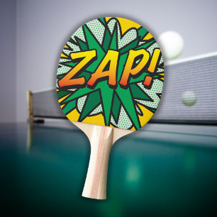 Stripboek Pop Art ZAP Modern Modern Plezier Tafeltennisbatje