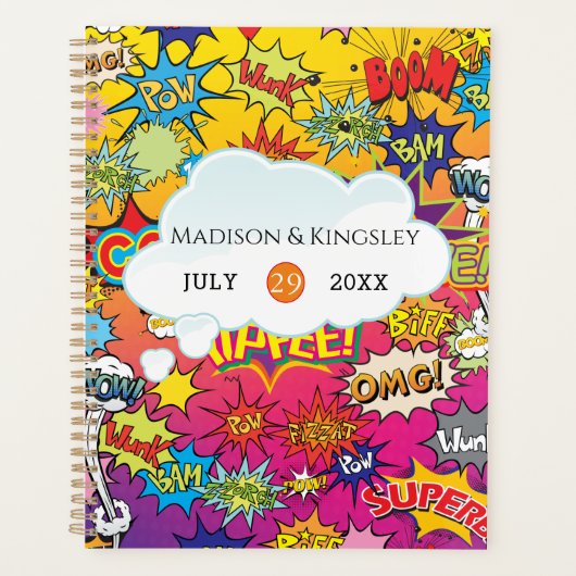 STRIPBOEK POP KUNST SUPER BRUILOFT PLANNER (Voorkant)