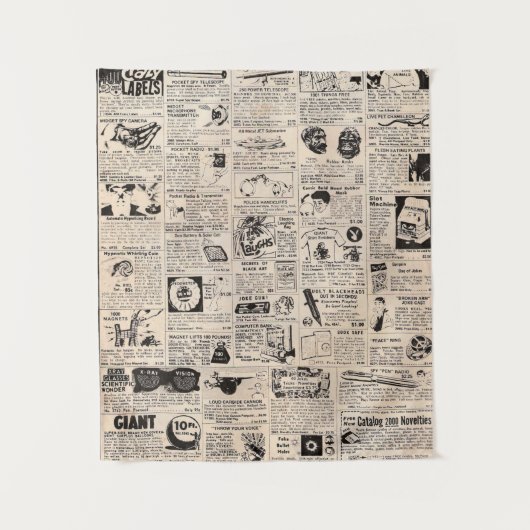  stripboek Rubrieksadvertentie Wandkleed (Voorkant)