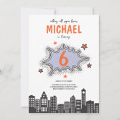 Stripboek Superheld Any Age Uitnodiging voor verja (Voorkant)