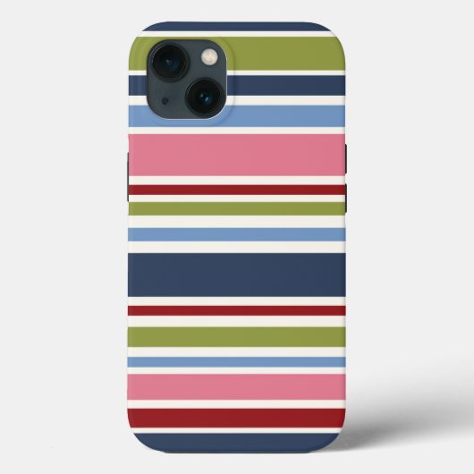 Stripe Deep Hues Tough Hoesje-Mate iPhone Case (Achterkant)