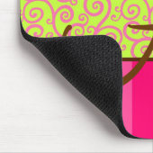 Stripe en Swirl Mousepad Muismat (Hoek)