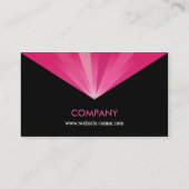 Stripe gloed roze visitekaartje (Achterkant)