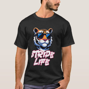 Stripe Life Tiger Wild Dierenvriend Wildlife Natur T-shirt