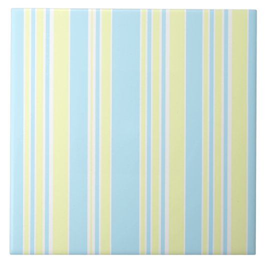 Stripe Print Ceramic Tile Tegeltje (Voorkant)