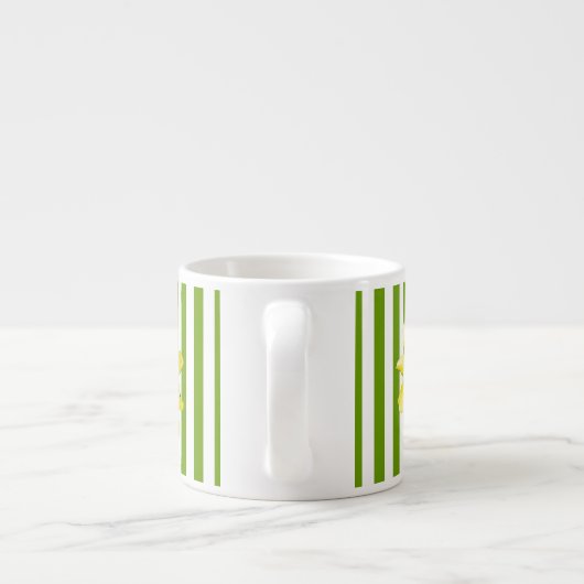 STRIPE Skull Sunflower Tiny Tea Cup Espresso Kop (Achterkant)