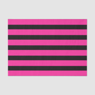Stripe strips voor hot-roze en zwarte Mode Tissuepapier