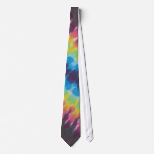 Stripe Tie Dye Necktie Stropdas (Voorkant)