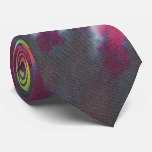Stripe Tie Dye Necktie Stropdas (Opgerold)