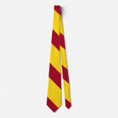 Stripe Universiteit van Cardinaal- en Gold Broad Stropdas (Voorkant)