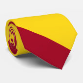 Stripe Universiteit van Cardinaal- en Gold Broad Stropdas (Opgerold)