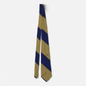 Stripe universiteit van Navy and Gold Broad Stropdas (Achterkant)