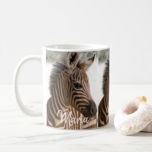 Stripe Zebra Mok (Met donut)