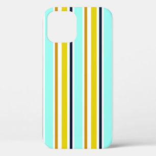 Striped abstract background with color stripes. Vi iPhone 12 Hoesje