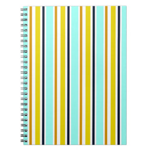 Striped abstract background with color stripes. Vi Notitieboek