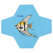 Striped angelfish cartoon (Plat)
