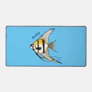 Striped angelfish cartoon illustratie bureaumat