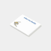 Striped angelfish cartoon illustratie post-it® notes (Schuin)