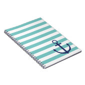 Striped ankernotebook notitieboek (Rechterzijde)