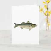 Striped Bass Logo Kaart (Gele Bloem)