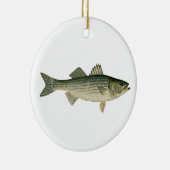 Striped Bass Logo Keramisch Ornament (Rechts)