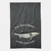 Striped Bass Vist ・ Custom Theedoek (Verticaal)