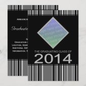 striped bekendmaking afstuderen 2014 kaart (Voorkant / Achterkant)