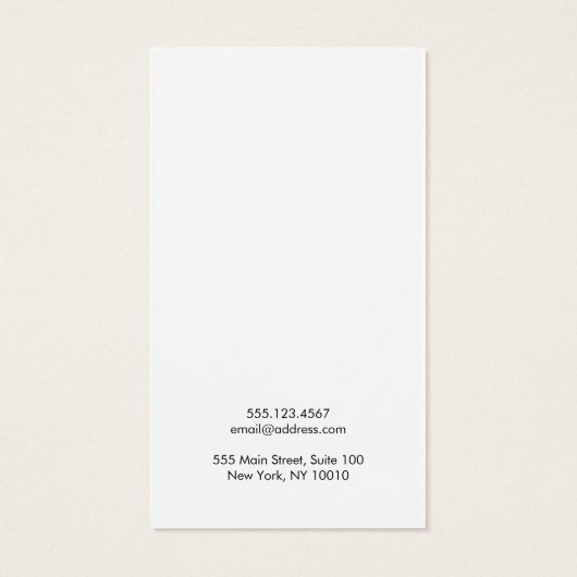 Striped Black White Marble Earring Display Card-ka Visitekaartje (Achterkant)