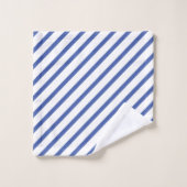 Striped Blue en White Bad Handdoek (Wasdoekje)