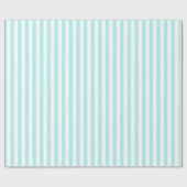 Striped blue en white paper cadeaupapier (Vlak)