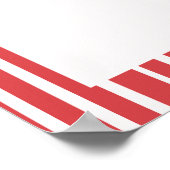 Striped Bow Coquette Bachelorette Weekend Welcome Poster (Hoek)