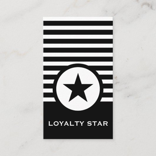Striped Chic Loyalty Star (Voorkant)
